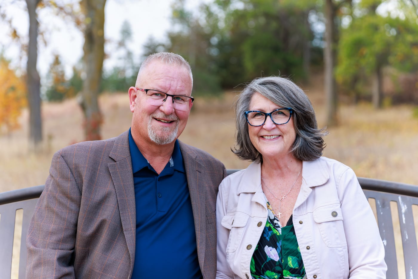 Older couple, autumn, warm smiles (2024).
