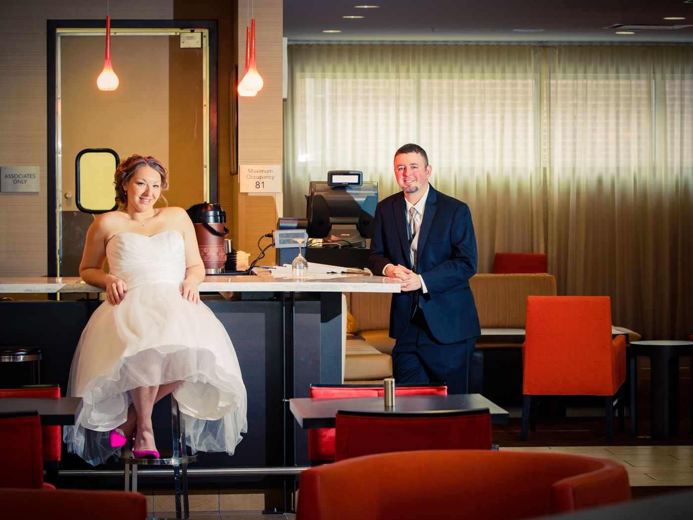 Commercial office scene motion still.