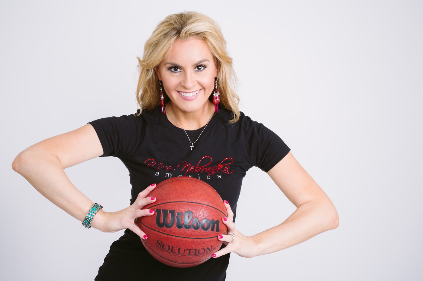 Basketball senior portrait.