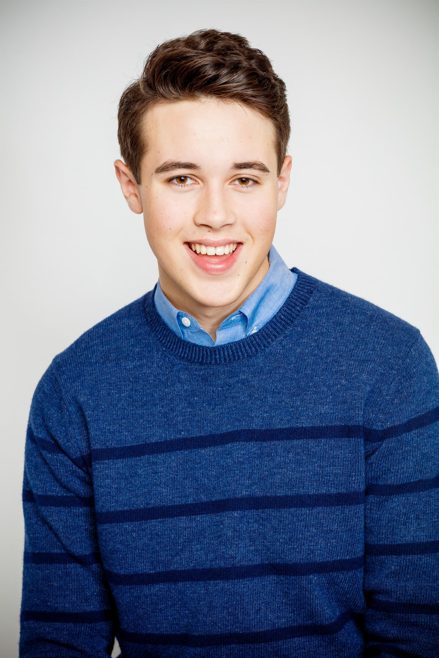 Classic yearbook-style senior portrait.
