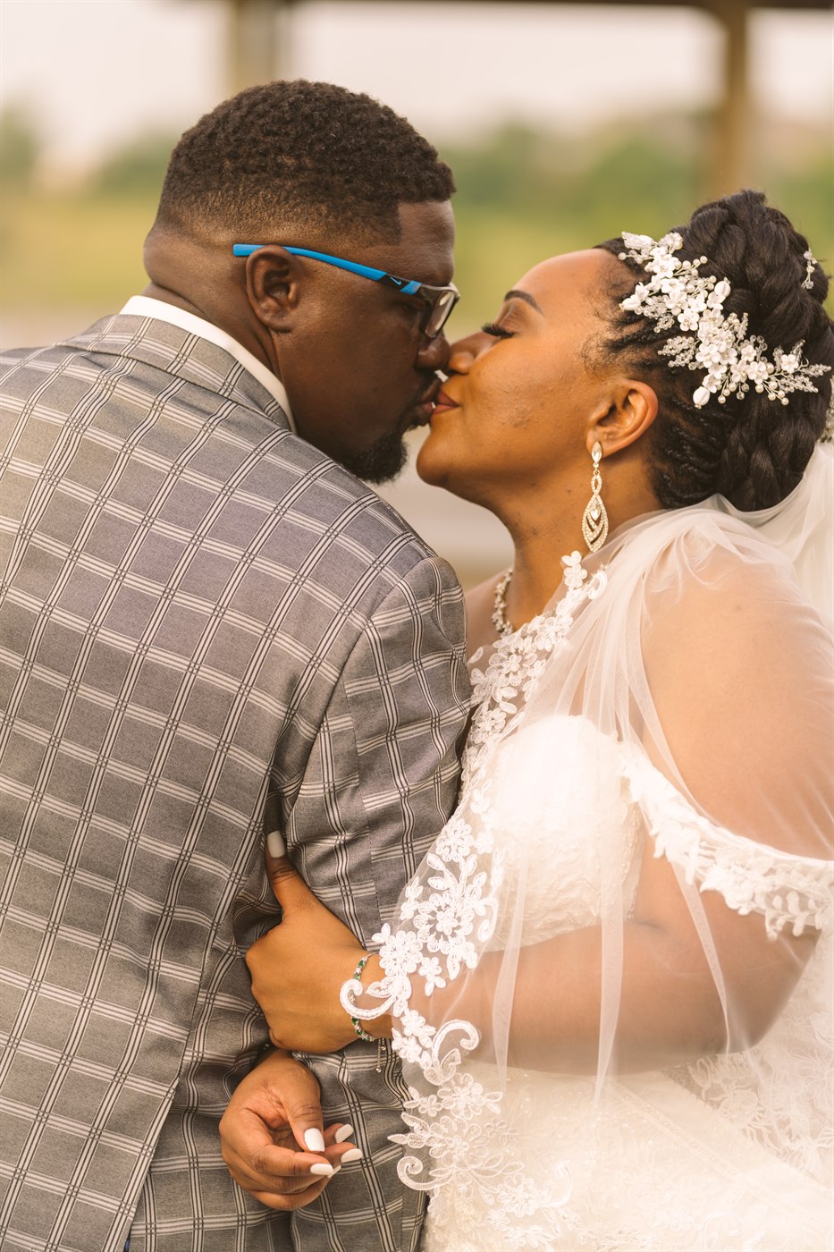 Bridal portrait with veil. Photograph by Samuel Mfinanga for Mfinanga Photography + Motion.