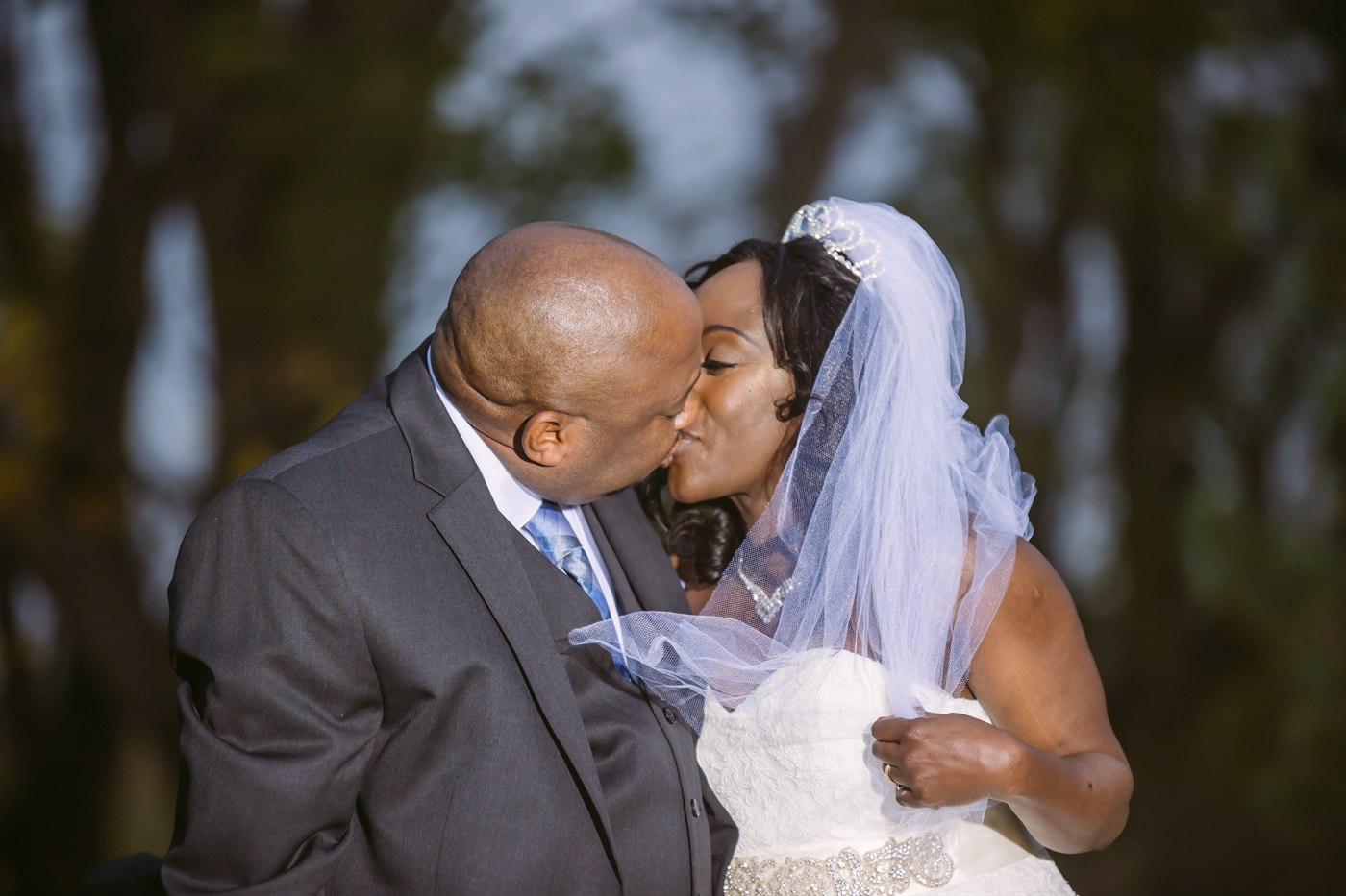 Wedding couple black and white reception portrait.